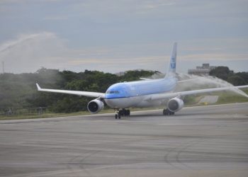 Voos inaugurais do HUB KLM/AirFrance/GOL pousam na capital cearense