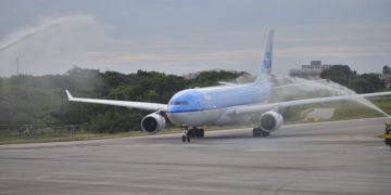 Voos inaugurais do HUB KLM/AirFrance/GOL pousam na capital cearense