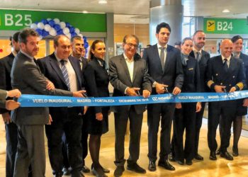 Voo de Madri a Fortaleza é inaugurado, na Espanha