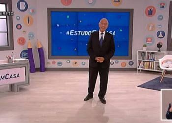 Presidente de Portugal dá vídeoaula em TV aberta