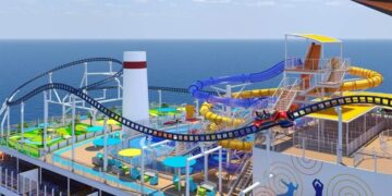Carnival Cruises terá a primeira montanha-russa do mundo em navio de Cruzeiro