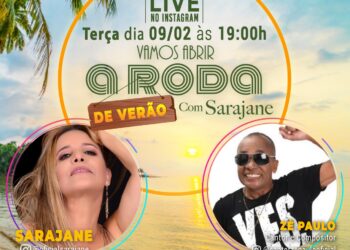 Cantores Zé Paulo e Sarajane fazem live nesta terça-feira