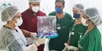 Capacete Elmo chega nos hospitais do interior cearense