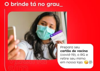 Loja Ibyte oferece brindes para quem tomou vacina contra Covid-19